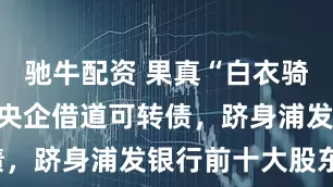 驰牛配资 果真“白衣骑士”！这家央企借道可转债，跻身浦发银行前十大股东！